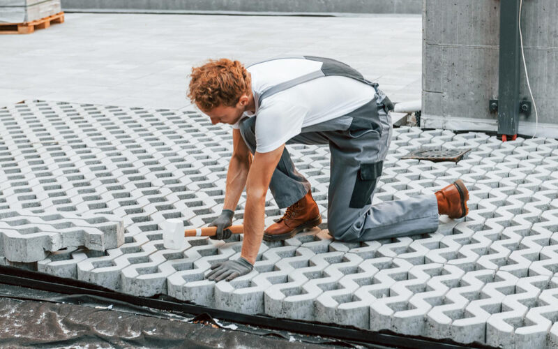 Proces produkcji kostki brukowej