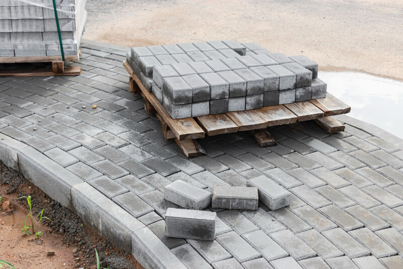 Przykłady zastosowania recyklatu z kostki brukowej