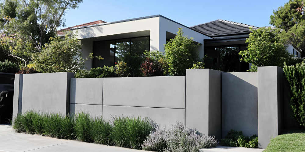 Beton architektoniczny w ogrodzeniach