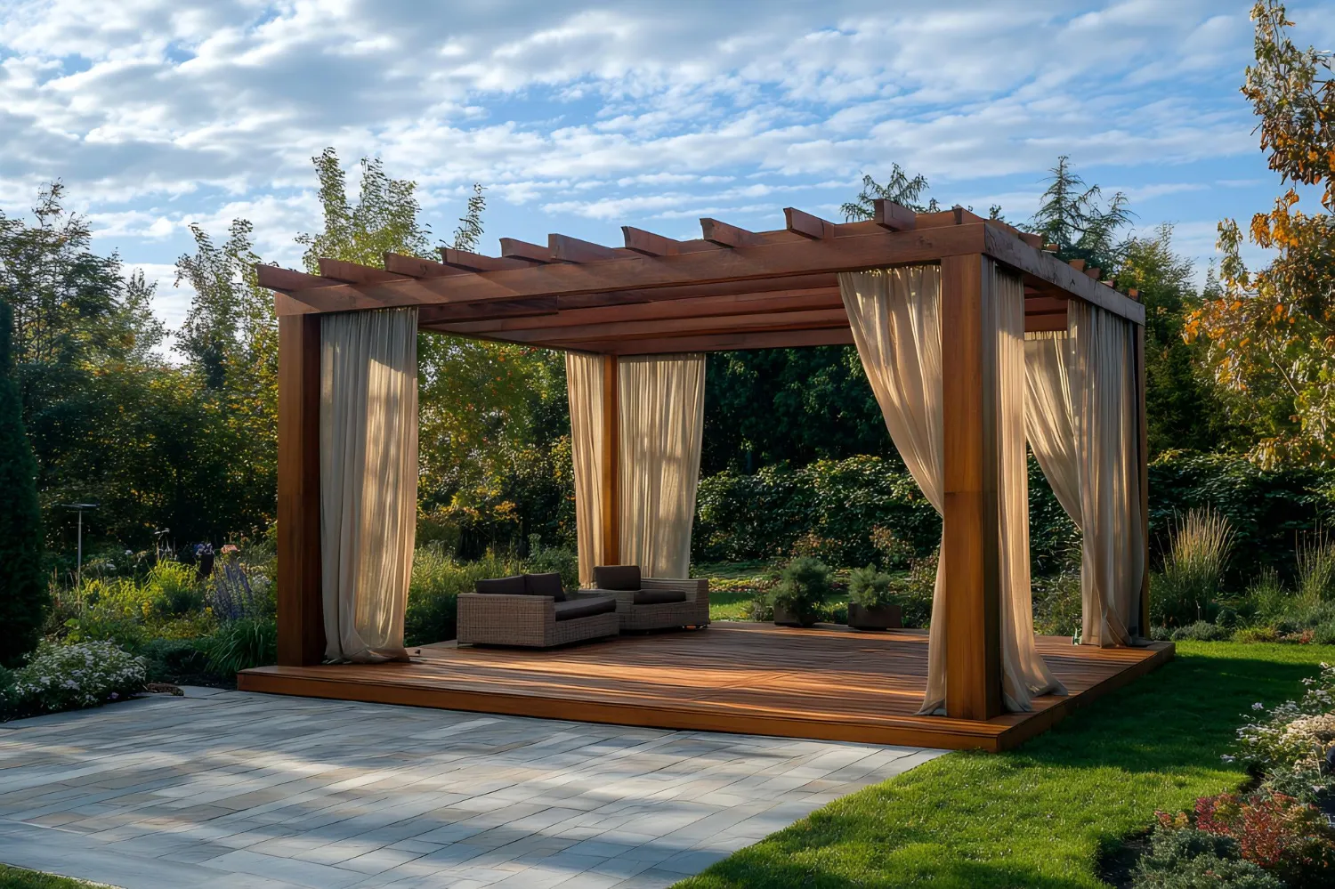 Kostka betonowa w roli tarasu rustykalnego